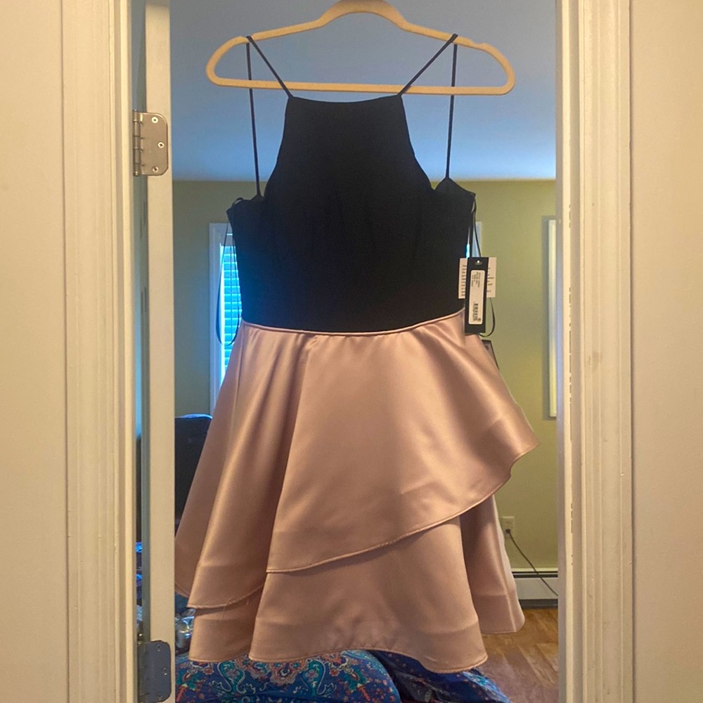 Betsy & Adam Women's Halter-Top Fit & Flare Dress Size 6